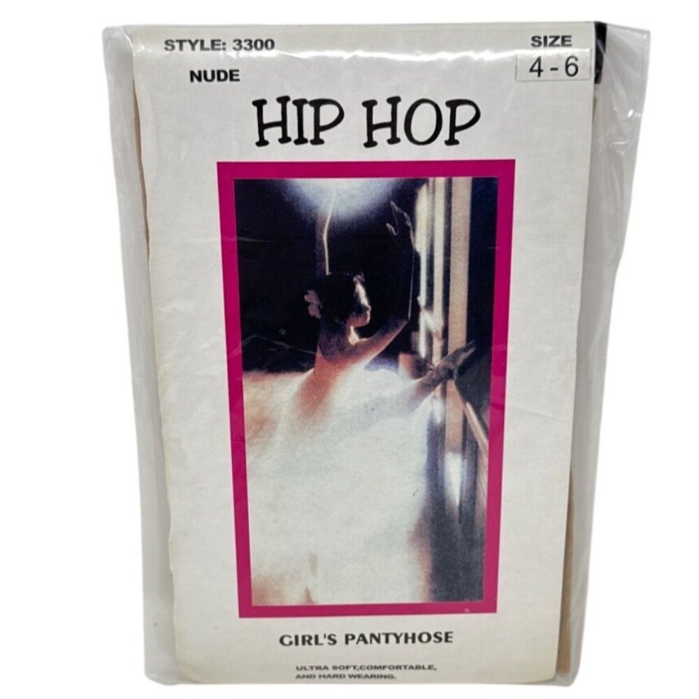Hip Hop Girls Pantyhose Nude Size 4-6 Nylon/Spandex